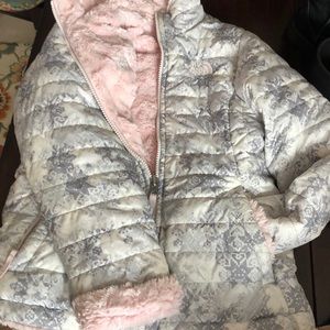 reversible winter north face coat